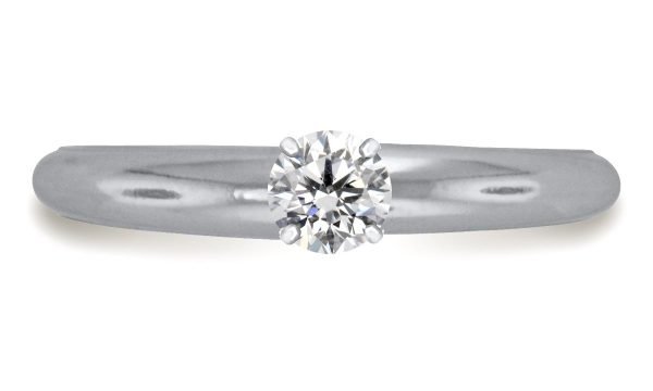 Four Prong Round Pre-Set Diamond Solitaire Ring in Platinum Diamond Grade Color - G Clarity - VS2-cser3size1 (1)