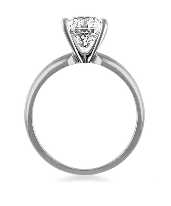 Four Prong Round Pre-Set Diamond Solitaire Ring in Platinum Diamond Grade Color - G Clarity - VS2-cser3size1 (3)