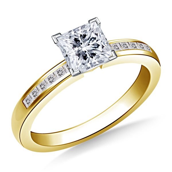 Princess-Cut-Diamond-Channel-Set-Engagement-Ring-14K-Yellow-White-Gold-mod12 (6)