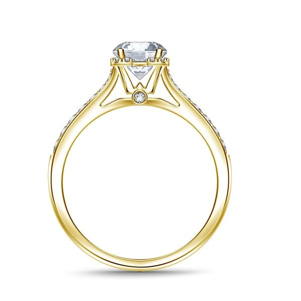 Round-Diamond-Center-Square-Halo-Cathedral-Engagement-Ring-14K-Yellow-White-Gold-mod23 (5)