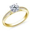 Round-Diamond-Channel-Set-Cathedral-Engagement-Ring-14K-Yellow-white-Gold-mod11 (2)
