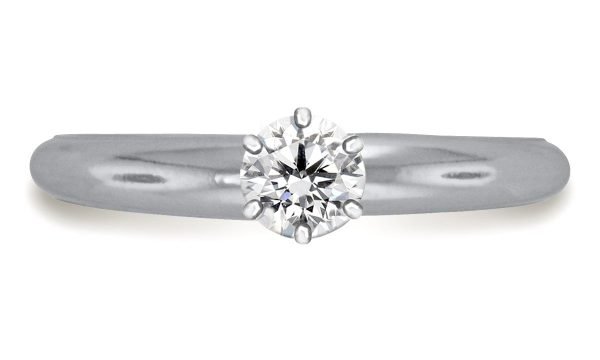 Six Prong Pre-Set Round Diamond Solitaire Ring In 14K White Gold Diamond Grade Color - I Clarity - I1-cser4size2 (5)
