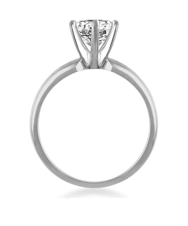 Six Prong Pre-Set Round Diamond Solitaire Ring In Platinum Diamond Grade Color - G Clarity - VS2-cser6size5 (3)