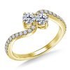 Two-Stone-Y&M-Diamond-Ring-Prong-Set-twist-Design-14K-Yellow-white-Gold-mod13 (6)
