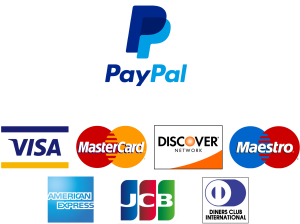We accept all major Credit Cards (MasterCard, Visa, American Express, Diners Club, Discover, JBC, Union Pay, Maestro), Wire Transfers, SEPA, AliPay, WeChat, GiroPay, Bacs Direct Debits, BECS debit, OXXO, GrabPay, Boleto, Paypal and Stripe Payments