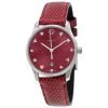 Authentic GUCCI Mod. CHERRY RED - G-Timeless Red Mother of Pearl Dial Ladies Leather Watch
