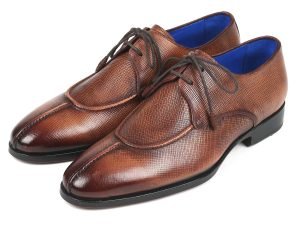 Paul Parkman Split Toe Men’s Brown Derby Shoes (ID#8871BRW)