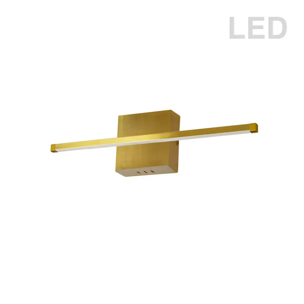 19W Wall Sconce AGB,WH Acrylic Diffuser
