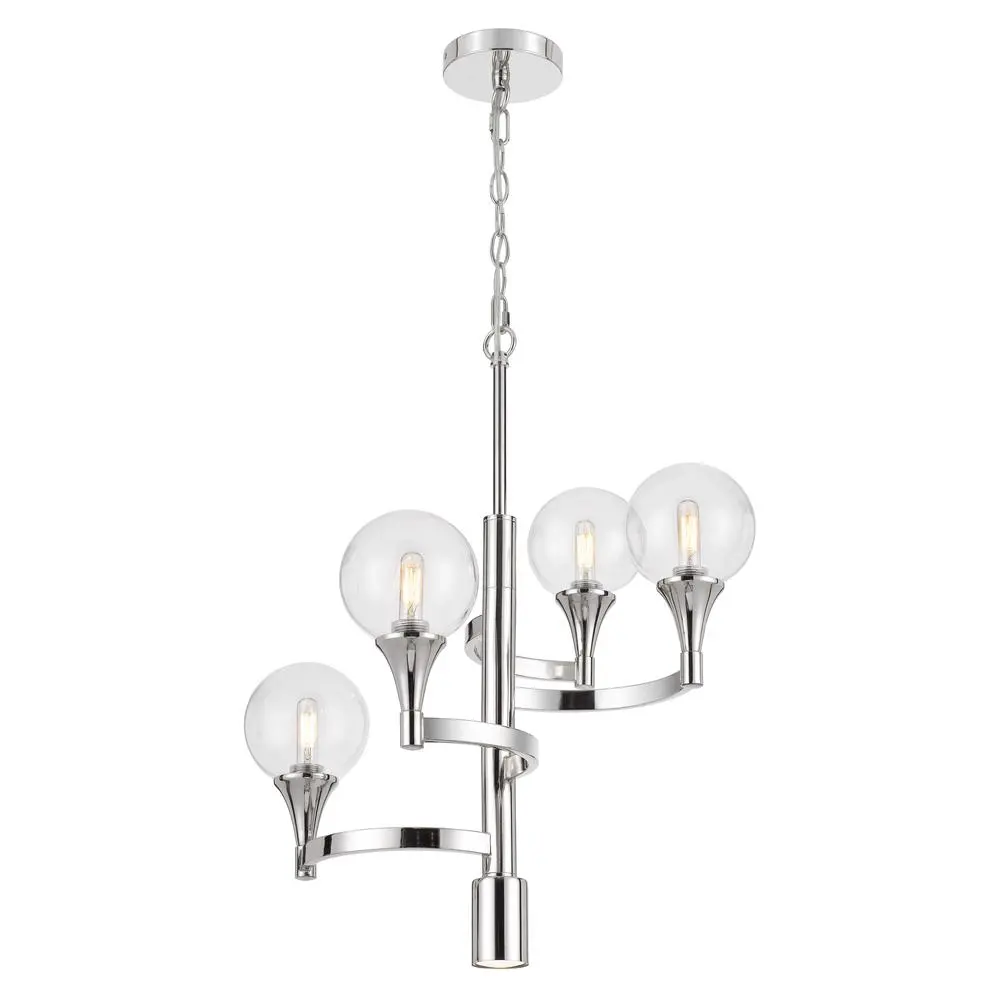 15W X 4 Milbank Metal Chandelier