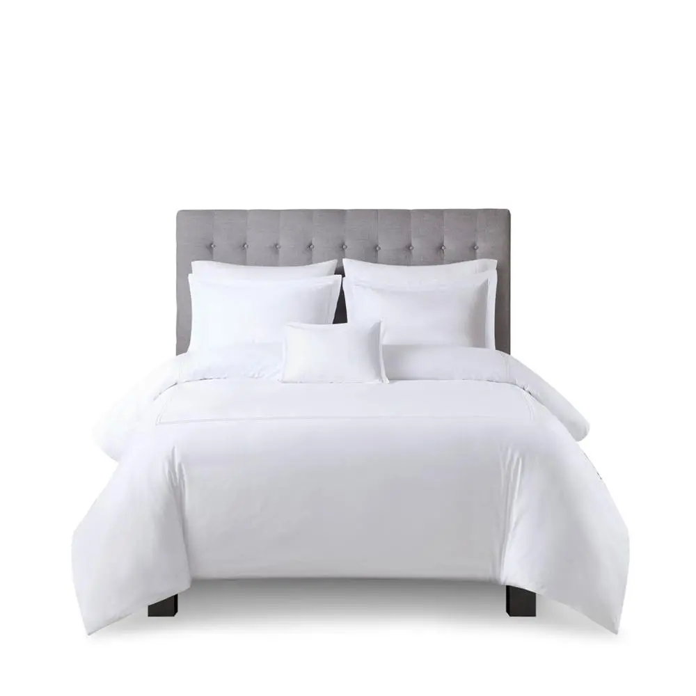 100% Cotton Sateen Embroidered Duvet Cover Set