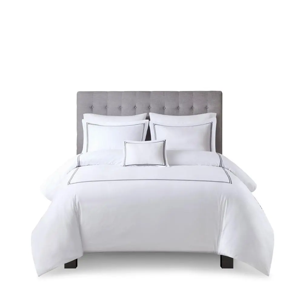 100% Cotton Sateen Embroidered Comforter Set
