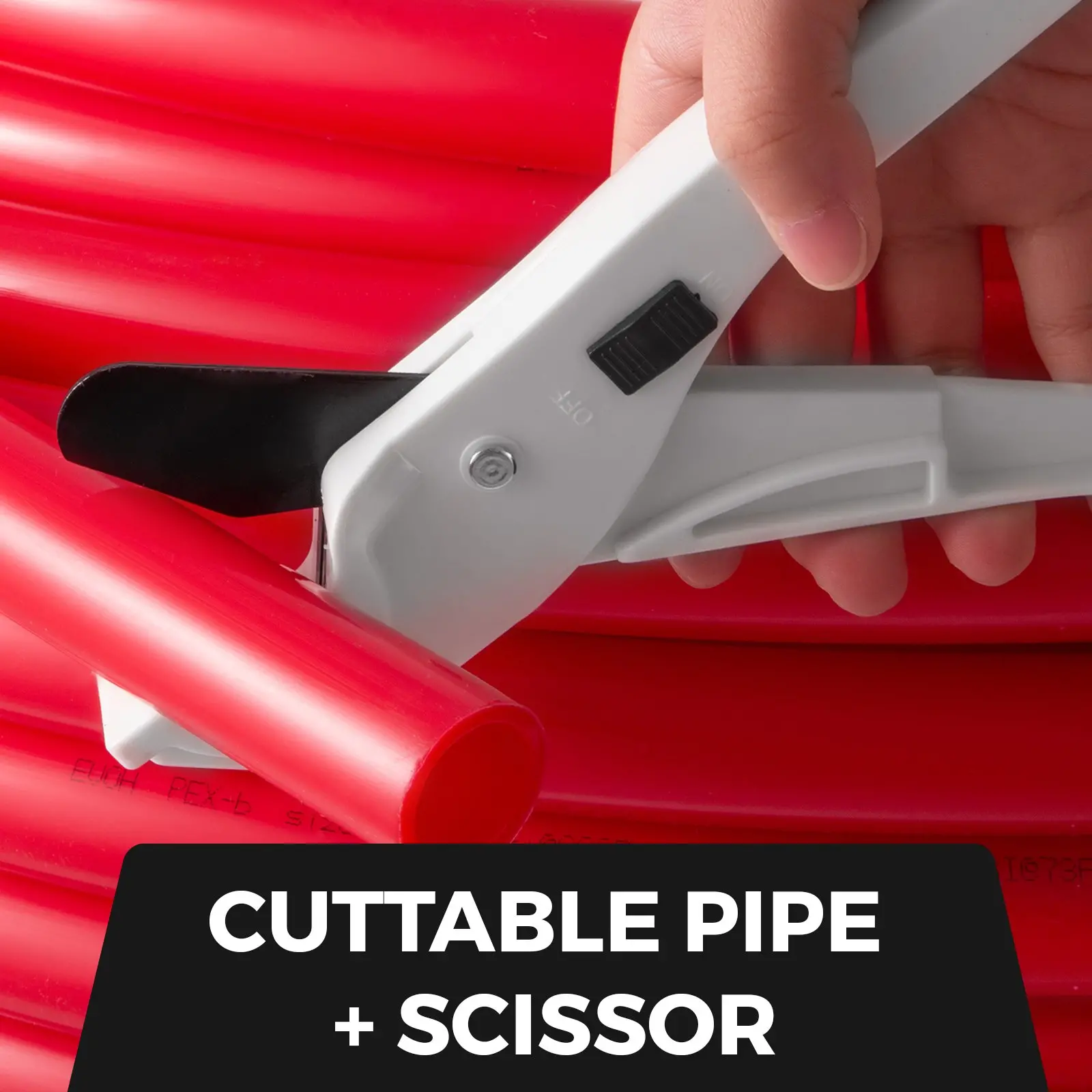 VEVOR Pex Pipe Tubing 1 Inch 300ft Pex Tubing Non-Barrier Radiant Water Plumbing Pipe Pex-B ?1" Non-Barrier/300FT/Red? - Image 3