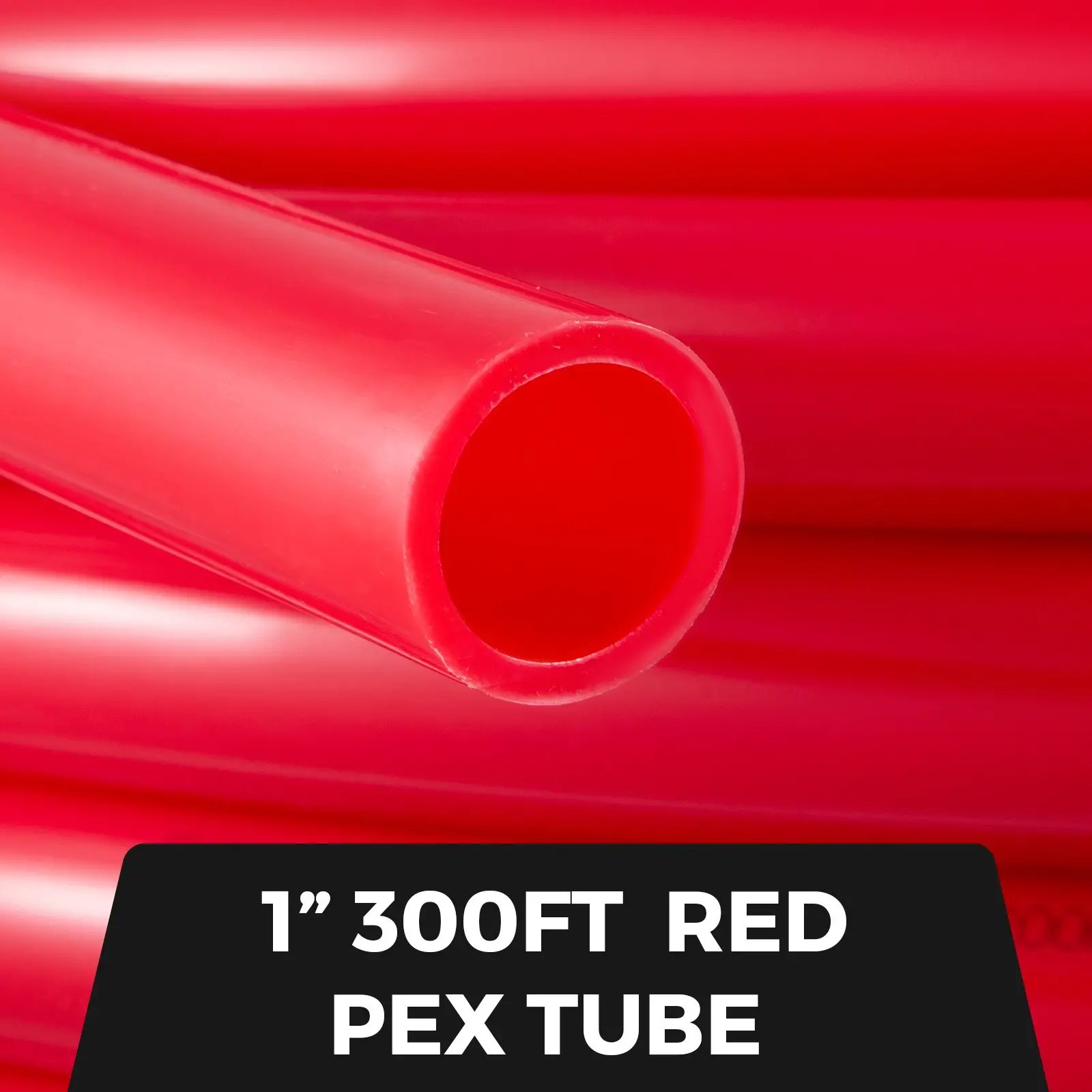 VEVOR Pex Pipe Tubing 1 Inch 300ft Pex Tubing Non-Barrier Radiant Water Plumbing Pipe Pex-B ?1" Non-Barrier/300FT/Red? - Image 4