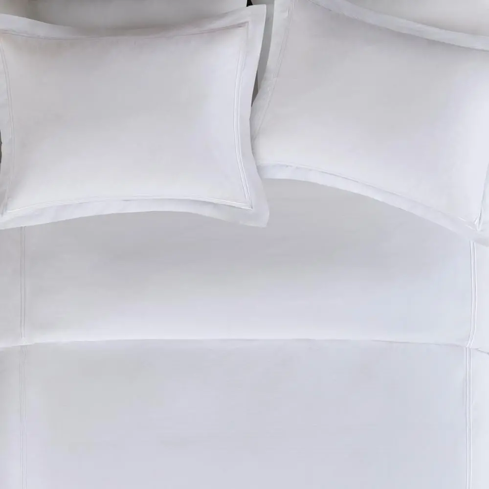 100% Cotton Sateen Embroidered Duvet Cover Set