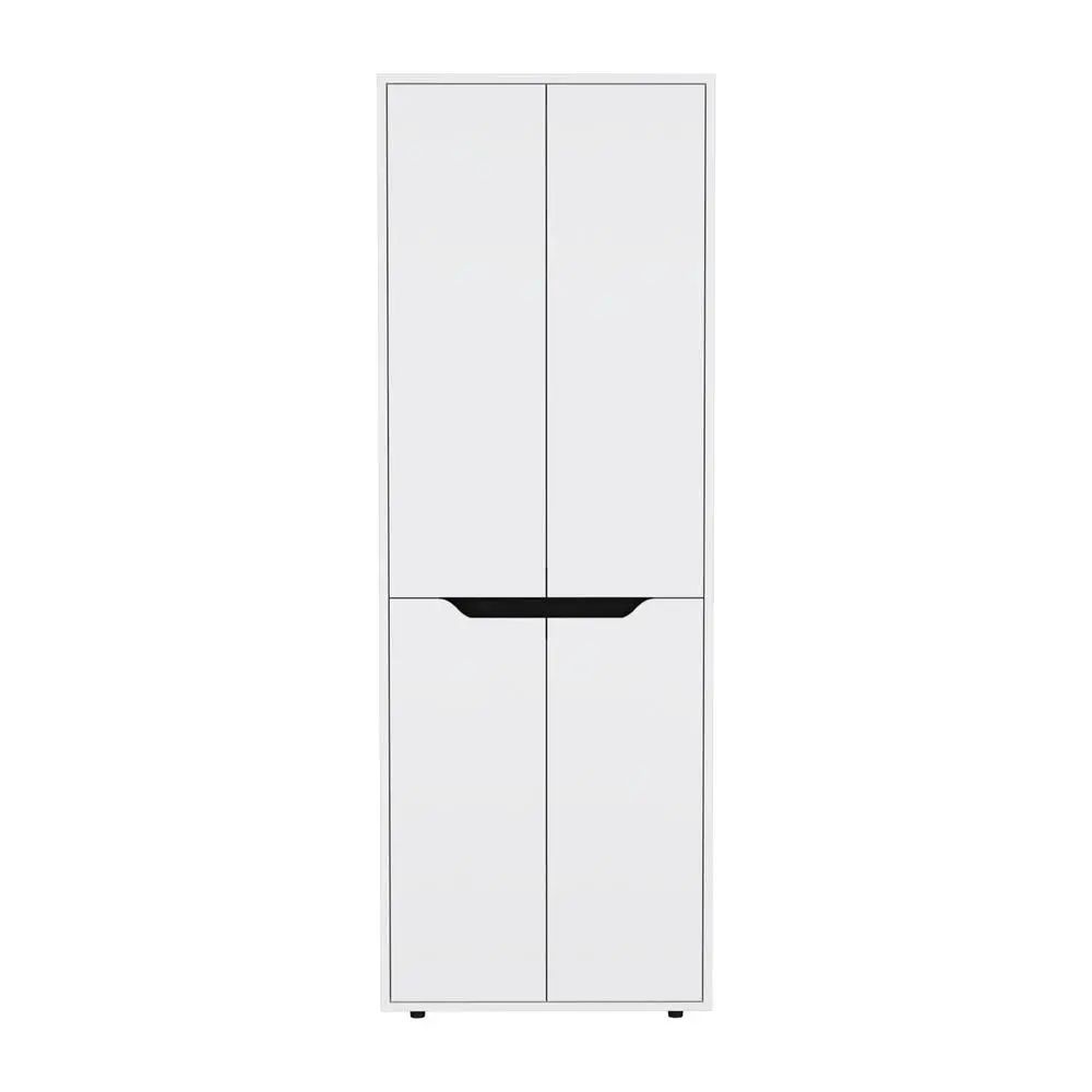 67"H Kitchen Storage Cabinet, with Four Doors and Five Interior Shelves