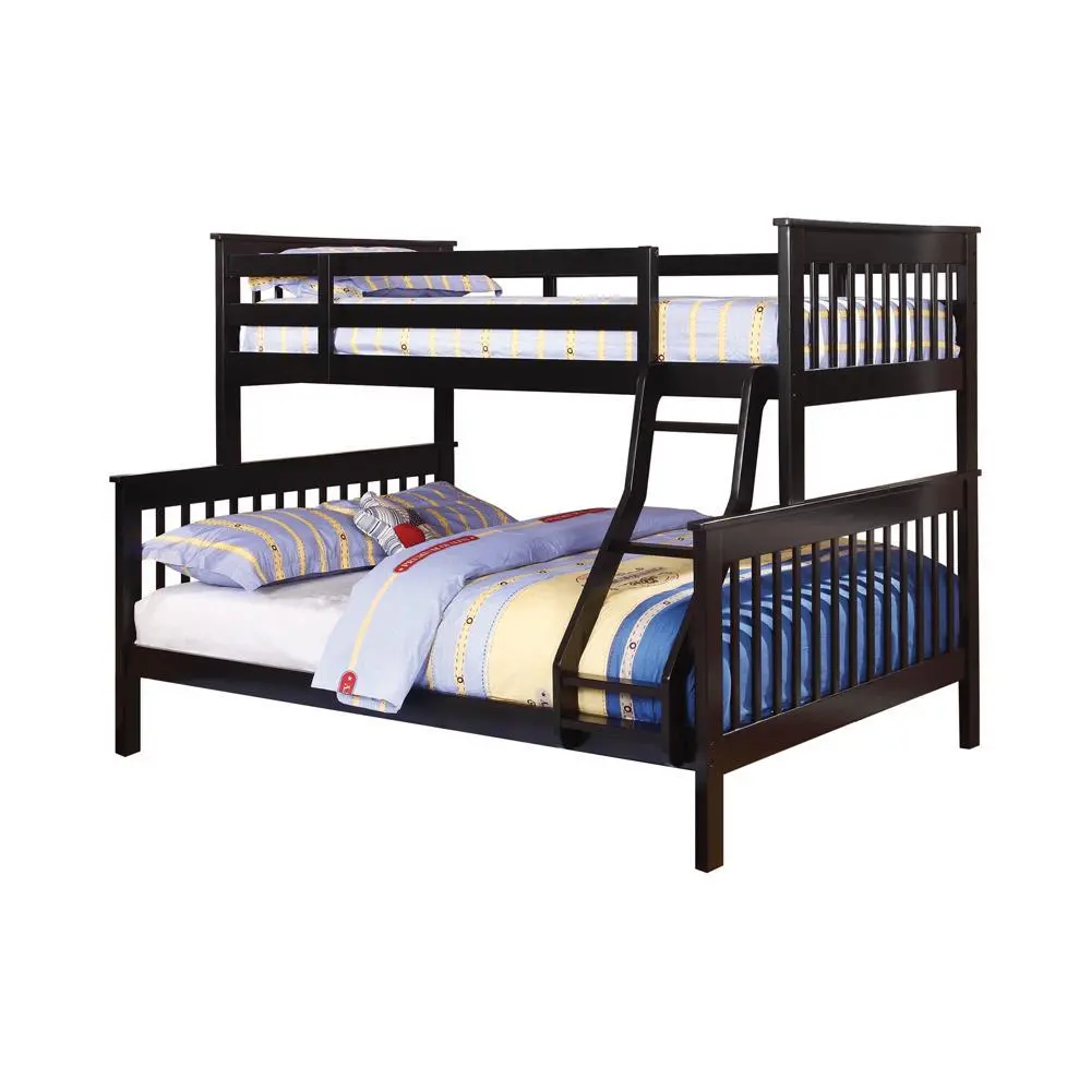 Chapman Wood Twin Over Full Bunk Bed Black