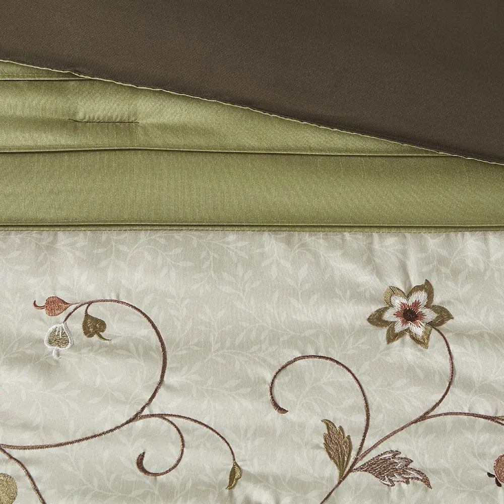 Embroidered 7 Piece Comforter Set - Image 8