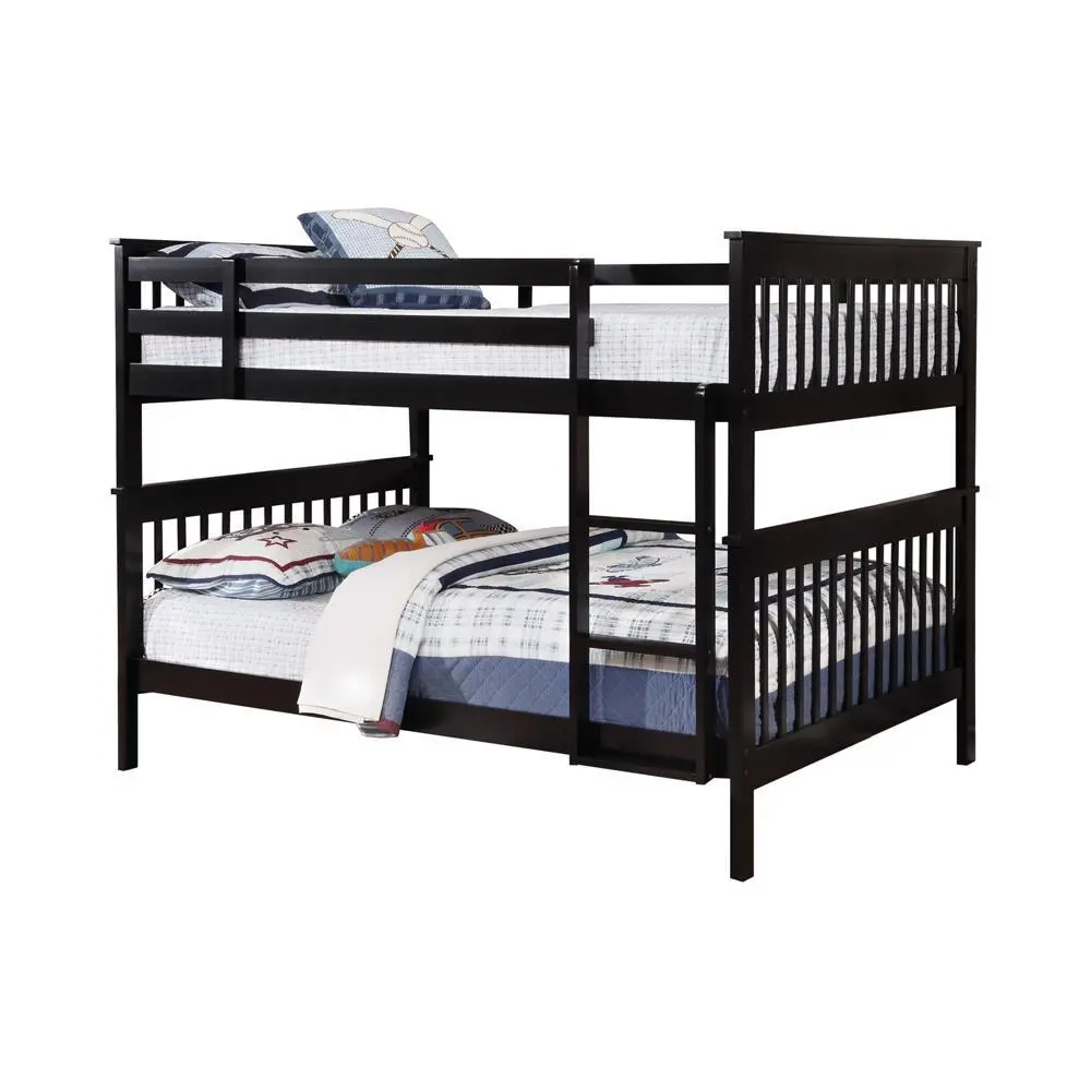 Chapman Wood Full Over Full Bunk Bed Black
