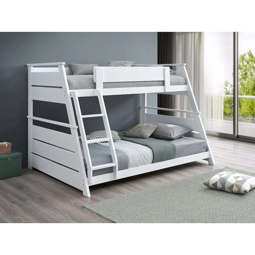 Holden Wood Veneer Twin Over Full Bunk Bed White