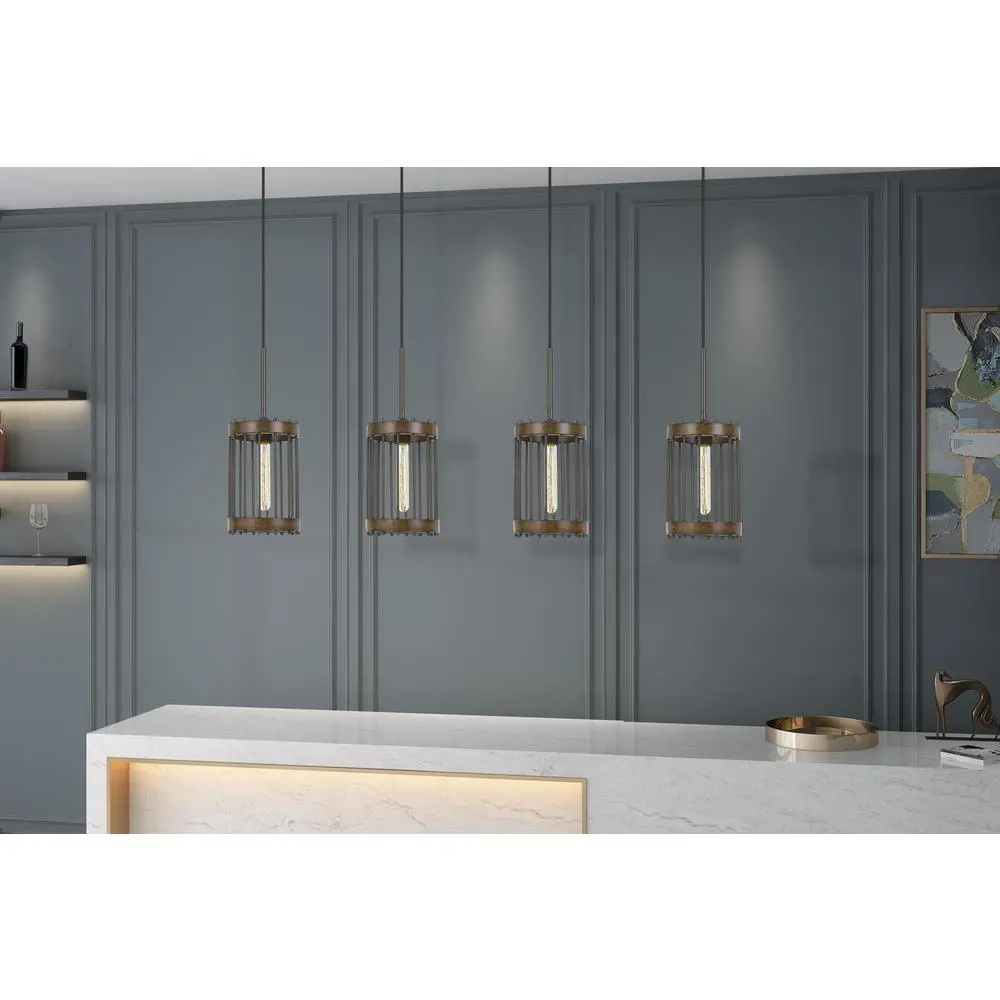 Cantania 60W Metal Pendant Fixture (Edison Bulbs Not Included)