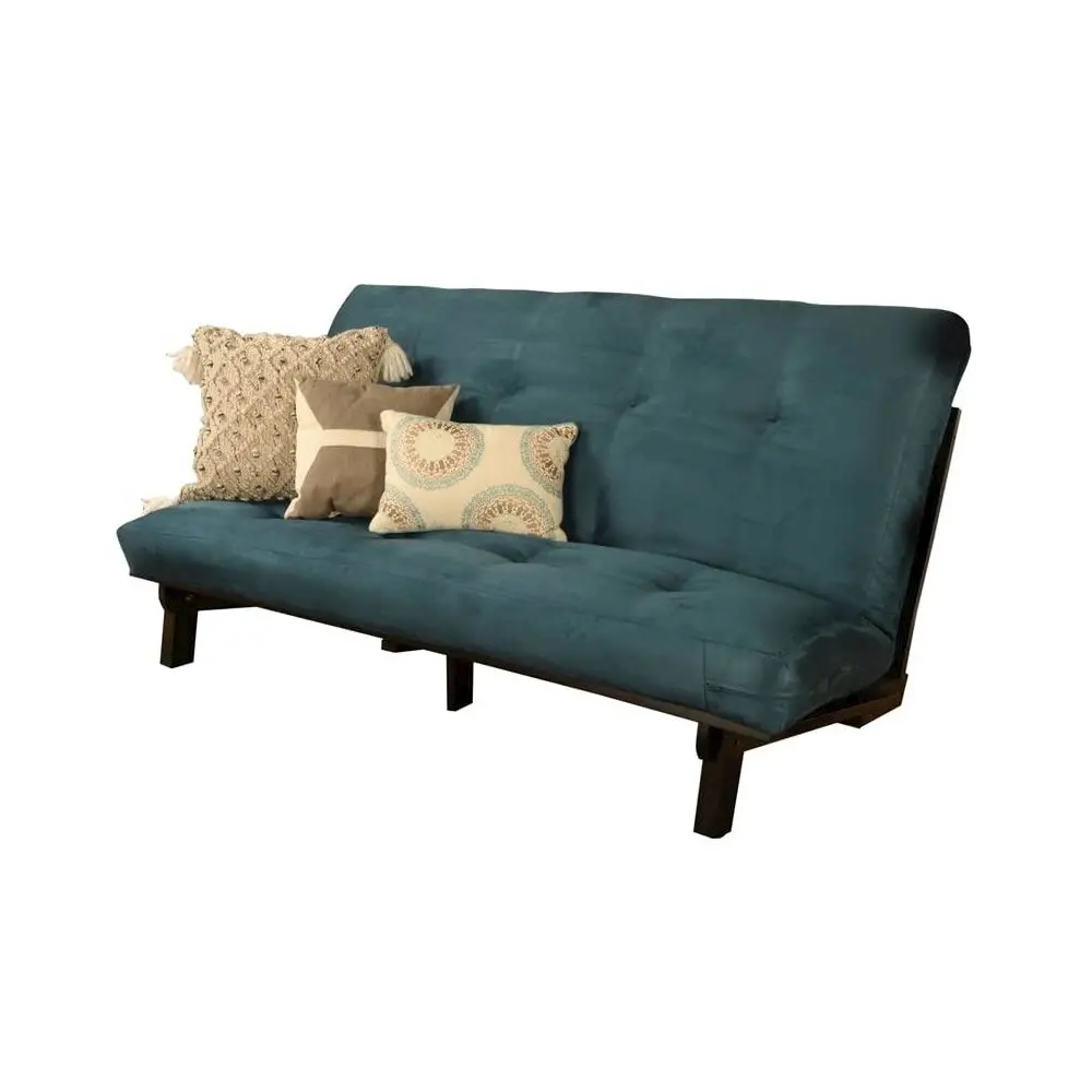 Carson Frame-Java Finish-Suede Navy Mattress