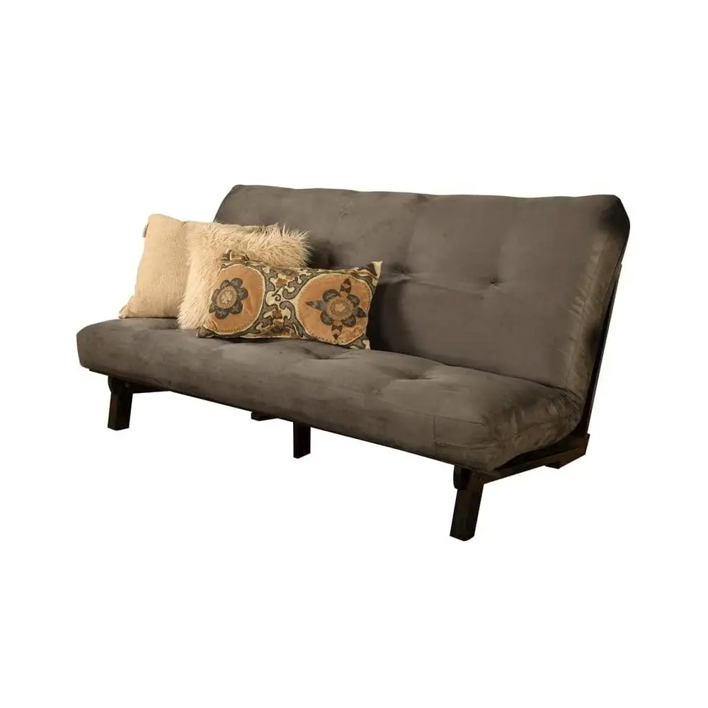 Carson Frame-Java Finish-Suede Gray Mattress