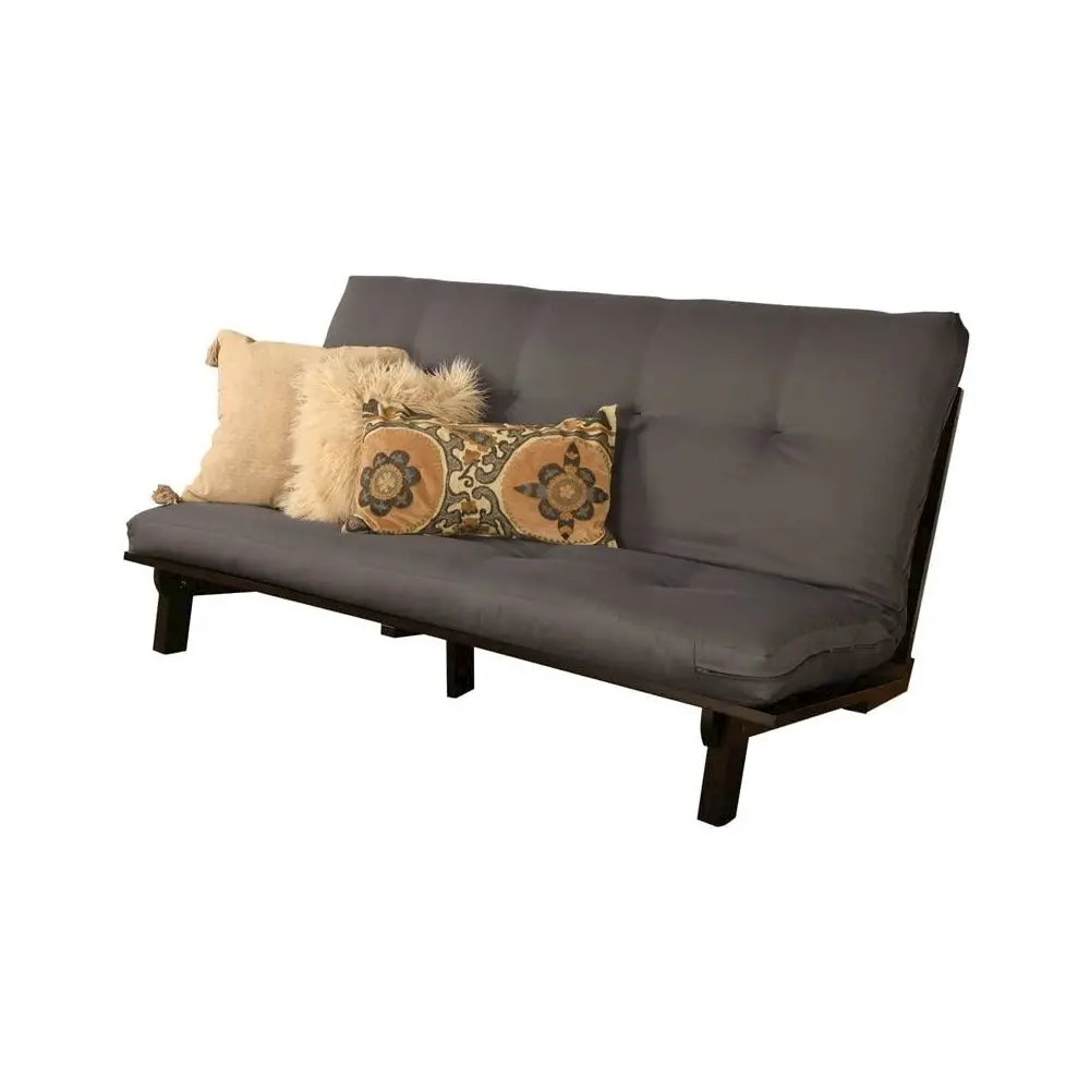 Carson Frame-Java Finish-Twill Gray Mattress